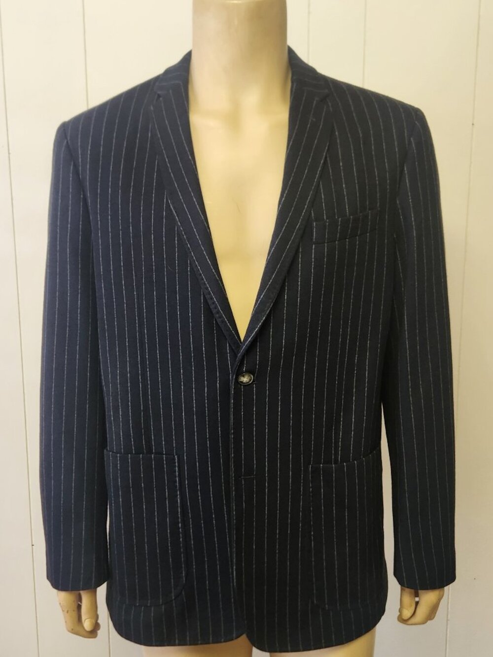 striped sport coat L men's Joseph Abboud unstructured